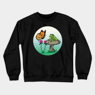 Frog and Butterfly Crewneck Sweatshirt